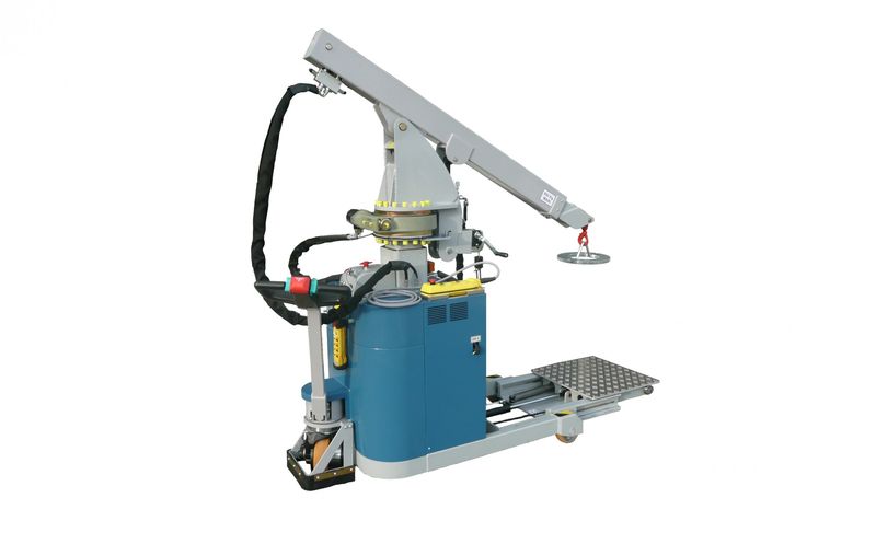 mini crane with sliding platform